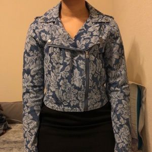 Floral Denim Jacket